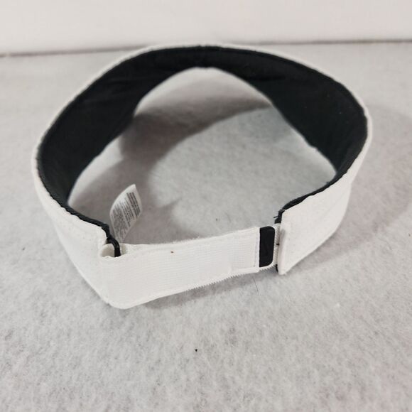 Nike Just Doit Dri Fit Visor  White Adjustable Logo Golf - Picture 2 of 6